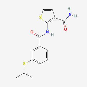 2-(3-(Isopropylthio)benzamido)thiophene-3-carboxamide