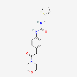 1-(4-(2-Morpholino-2-oxoethyl)phenyl)-3-(thiophen-2-ylmethyl)urea