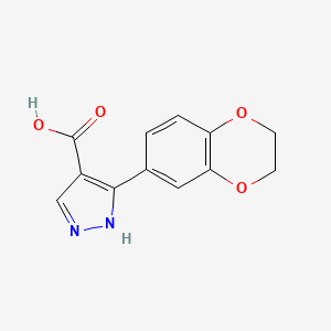 3-(2,3-dihydro-1,4-benzodioxin-6-yl)-1H-pyrazole-4-carboxylic acid