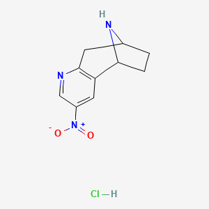4-Nitro-6,12-diazatricyclo[7.2.1.02,7]dodeca-2(7),3,5-triene;hydrochloride
