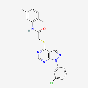 2-((1-(3-chlorophenyl)-1H-pyrazolo[3,4-d]pyrimidin-4-yl)thio)-N-(2,5-dimethylphenyl)acetamide