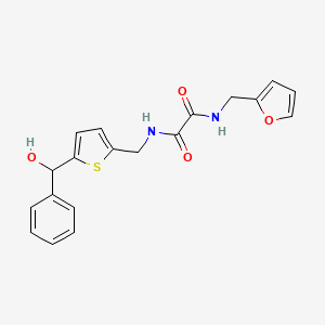 N1-(furan-2-ylmethyl)-N2-((5-(hydroxy(phenyl)methyl)thiophen-2-yl)methyl)oxalamide