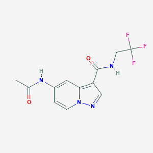 5-acetamido-N-(2,2,2-trifluoroethyl)pyrazolo[1,5-a]pyridine-3-carboxamide