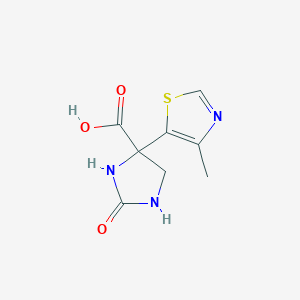 4-(4-Methyl-1,3-thiazol-5-yl)-2-oxoimidazolidine-4-carboxylic acid
