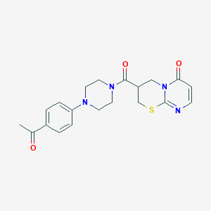 3-(4-(4-acetylphenyl)piperazine-1-carbonyl)-3,4-dihydropyrimido[2,1-b][1,3]thiazin-6(2H)-one