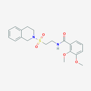 molecular formula C20H24N2O5S B2910080 2,3-dimethoxy-N-[2-(1,2,3,4-tetrahydroisoquinoline-2-sulfonyl)ethyl]benzamide CAS No. 921897-65-6