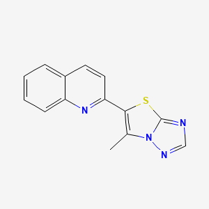 2-(6-Methyl[1,3]thiazolo[3,2-b][1,2,4]triazol-5-yl)quinoline