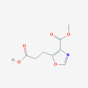 3-[4-(Methoxycarbonyl)-1,3-oxazol-5-yl]propanoic acid