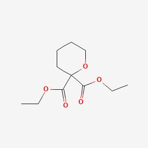 molecular formula C11H18O5 B2910101 diethyl tetrahydro-2H-pyran-2,2-dicarboxylate CAS No. 73690-99-0