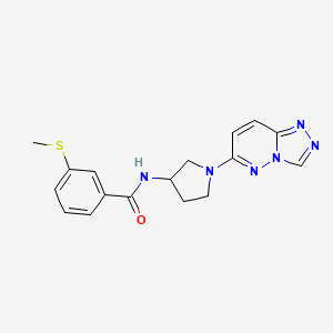 N-(1-([1,2,4]triazolo[4,3-b]pyridazin-6-yl)pyrrolidin-3-yl)-3-(methylthio)benzamide