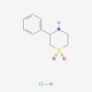 3-Phenylthiomorpholine 1,1-dioxide hydrochloride