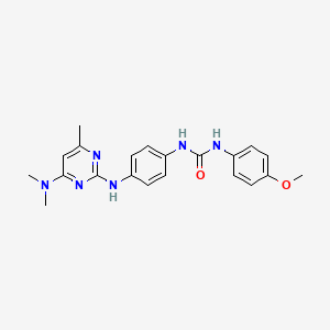 1-(4-((4-(Dimethylamino)-6-methylpyrimidin-2-yl)amino)phenyl)-3-(4-methoxyphenyl)urea