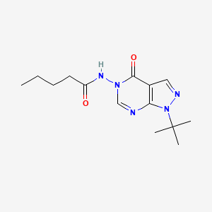 N-(1-(tert-butyl)-4-oxo-1H-pyrazolo[3,4-d]pyrimidin-5(4H)-yl)pentanamide