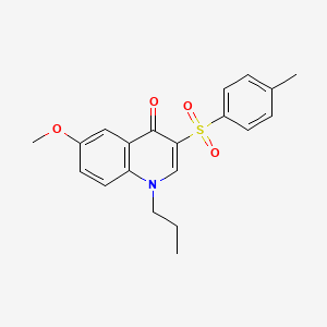 molecular formula C20H21NO4S B2910131 6-Methoxy-3-(4-methylbenzenesulfonyl)-1-propyl-1,4-dihydroquinolin-4-one CAS No. 899214-88-1