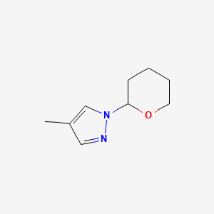 molecular formula C9H14N2O B2910134 4-Methyl-1-(tetrahydro-pyran-2-yl)-1h-pyrazole CAS No. 1174132-49-0
