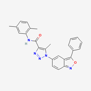 N-(2,5-dimethylphenyl)-5-methyl-1-(3-phenyl-2,1-benzoxazol-5-yl)-1H-1,2,3-triazole-4-carboxamide