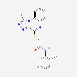 N-(5-fluoro-2-methylphenyl)-2-((1-methyl-[1,2,4]triazolo[4,3-a]quinoxalin-4-yl)thio)acetamide