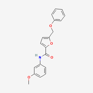 molecular formula C19H17NO4 B2910147 N-(3-methoxyphenyl)-5-(phenoxymethyl)furan-2-carboxamide CAS No. 890609-12-8