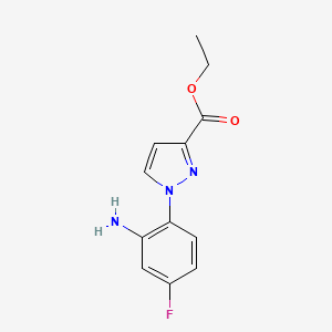 Ethyl 1-(2-amino-4-fluorophenyl)pyrazole-3-carboxylate
