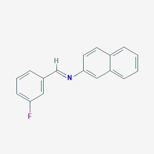 molecular formula C17H12FN B2910167 N-(3-Fluorobenzylidene)naphthalen-2-amine CAS No. 85378-36-5