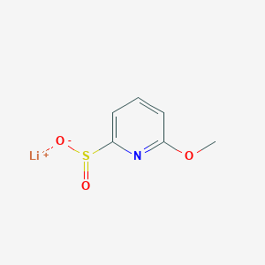 molecular formula C6H6LiNO3S B2910175 Lithium(1+) ion 6-methoxypyridine-2-sulfinate CAS No. 2171901-06-5