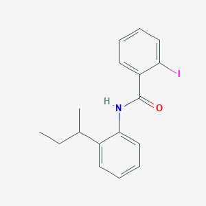 molecular formula C17H18INO B291019 N-[2-(butan-2-yl)phenyl]-2-iodobenzamide 
