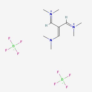 [3-(Dimethylamino)-2-(dimethyliminiomethyl)prop-2-enylidene]dimethylammonium ditetrafluoroborate