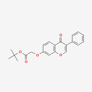 molecular formula C21H20O5 B2910210 tert-butyl 2-((4-oxo-3-phenyl-4H-chromen-7-yl)oxy)acetate CAS No. 449739-34-8