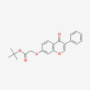 molecular formula C21H20O5 B2910210 Tert-butyl 2-(4-oxo-3-phenylchromen-7-yl)oxyacetate CAS No. 449739-34-8