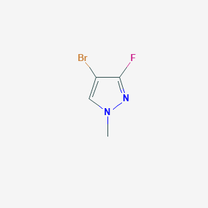 molecular formula C4H4BrFN2 B2910214 4-Bromo-3-fluoro-1-methyl-1H-pyrazole CAS No. 1785074-93-2