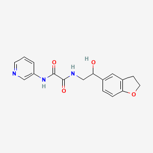 molecular formula C17H17N3O4 B2910215 N-[2-(2,3-DIHYDRO-1-BENZOFURAN-5-YL)-2-HYDROXYETHYL]-N'-(PYRIDIN-3-YL)ETHANEDIAMIDE CAS No. 1421513-78-1