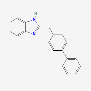 molecular formula C20H16N2 B2910270 2-(Biphenyl-4-ylmethyl)-1H-benzimidazole CAS No. 68321-03-9