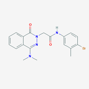 molecular formula C19H19BrN4O2 B2910294 N-(4-bromo-3-methylphenyl)-2-[4-(dimethylamino)-1-oxo-1,2-dihydrophthalazin-2-yl]acetamide CAS No. 1251674-73-3