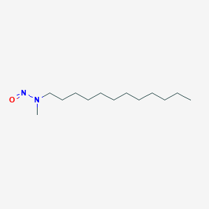 molecular formula C13H28N2O B029103 1-十二胺，N-甲基-N-亚硝基- CAS No. 55090-44-3