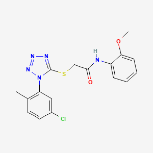 2-((1-(5-chloro-2-methylphenyl)-1H-tetrazol-5-yl)thio)-N-(2-methoxyphenyl)acetamide