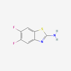 molecular formula C7H4F2N2S B2910396 5,6-Difluorobenzo[d]thiazol-2-amine CAS No. 352214-93-8