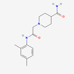 molecular formula C16H23N3O2 B2910463 1-{[(2,4-Dimethylphenyl)carbamoyl]methyl}piperidine-4-carboxamide CAS No. 902349-50-2