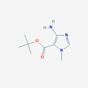 molecular formula C9H15N3O2 B2910505 Tert-butyl 5-amino-3-methylimidazole-4-carboxylate CAS No. 2248298-26-0