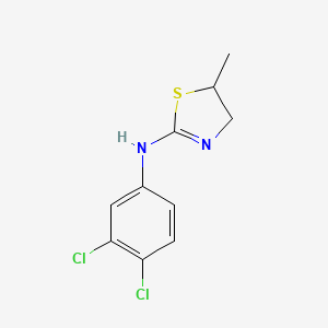 molecular formula C10H10Cl2N2S B2910597 N-(3,4-dichlorophenyl)-5-methyl-4,5-dihydro-1,3-thiazol-2-amine CAS No. 355156-82-0