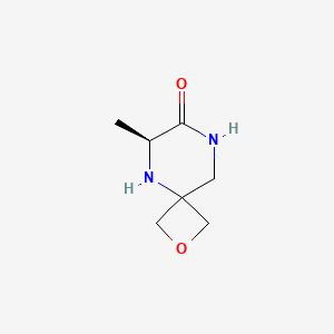 molecular formula C7H12N2O2 B2910656 (S)-6-Methyl-2-oxa-5,8-diazaspiro[3.5]nonan-7-one CAS No. 1839060-89-7