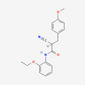 molecular formula C19H20N2O3 B2910779 2-cyano-N-(2-ethoxyphenyl)-3-(4-methoxyphenyl)propanamide CAS No. 483359-64-4