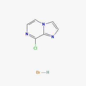 B2910784 8-Chloroimidazo[1,2-a]pyrazine;hydrobromide CAS No. 937790-53-9