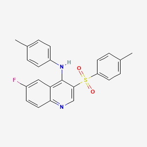 B2910797 6-fluoro-N-(p-tolyl)-3-tosylquinolin-4-amine CAS No. 893784-52-6