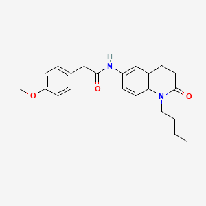 N-(1-butyl-2-oxo-1,2,3,4-tetrahydroquinolin-6-yl)-2-(4-methoxyphenyl)acetamide