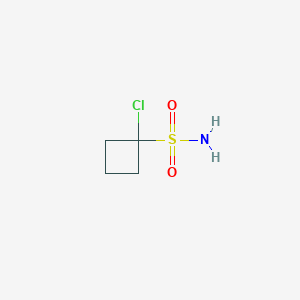 molecular formula C4H8ClNO2S B2910817 1-Chlorocyclobutane-1-sulfonamide CAS No. 2137831-88-8