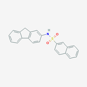 molecular formula C23H17NO2S B291083 N-(9H-fluoren-2-yl)naphthalene-2-sulfonamide 