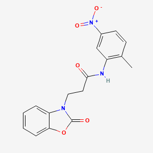 B2910845 N-(2-methyl-5-nitrophenyl)-3-(2-oxo-1,3-benzoxazol-3-yl)propanamide CAS No. 851989-40-7