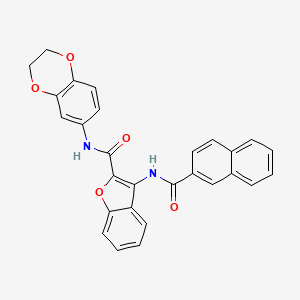 3-(2-naphthamido)-N-(2,3-dihydrobenzo[b][1,4]dioxin-6-yl)benzofuran-2-carboxamide