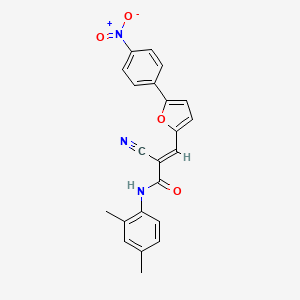 (2E)-2-cyano-N-(2,4-dimethylphenyl)-3-[5-(4-nitrophenyl)furan-2-yl]prop-2-enamide
