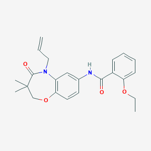 N-(5-allyl-3,3-dimethyl-4-oxo-2,3,4,5-tetrahydrobenzo[b][1,4]oxazepin-7-yl)-2-ethoxybenzamide